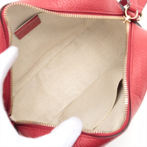 Gucci Leather Soho Shoulder Bag Pink - Picture 6 of 8